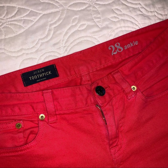 J.Crew Toothpick Jeans Pink - Picture 3 of 3